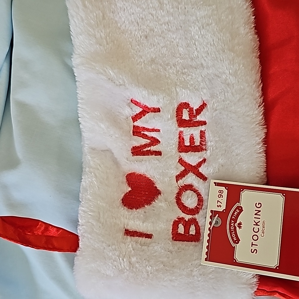 Boxer Christmas Stocking - Picture 3 of 3